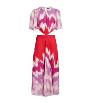 Maje | Tie-Dye Print Midi Dress商品图片,