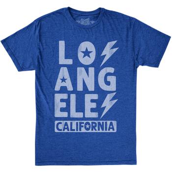 更多The Original Retro Brand, The Original Retro Brand | Heathered Los Angeles Crew Neck Tee (Big Kids)商品图片 
