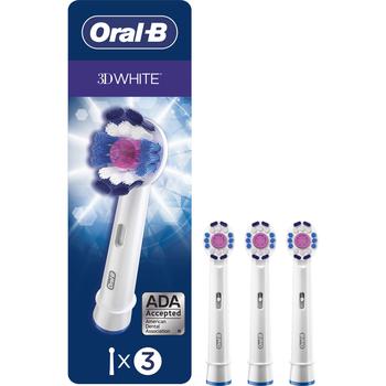商品Oral-B 3D White Electric Toothbrush Replacement Brush Heads Refill, 3 Count图片