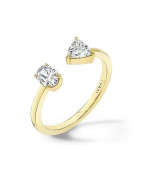 VRAI | Mixed Lab-Grown Diamond Cuff Ring in 14K Gold, .50ctw Oval & Trillion Lab Grown Diamonds,商家Bloomingdale's,价格¥6361