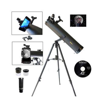 商品800 X 95mm Astronomical Telescope and Red Dot Finder Scope and Stellarium CD图片