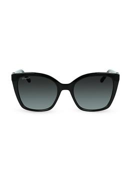 推荐Gancini 54MM Modified Rectangle Sunglasses商品