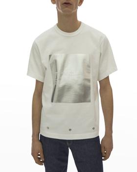 Helmut Lang | Men's Metallic Box Logo T-Shirt商品图片,7.4折