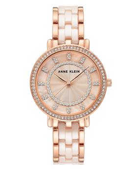 Anne Klein | Premium Crystal Accented Ceramic Bracelet Watch商品图片,