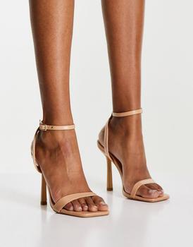 samba, Topshop | Topshop Samba high heeled two part sandal in neutral商品图片 