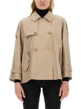 MAX MARA THE CUBE | Double-breasted Trench Coat,商家Italist,价格¥3632