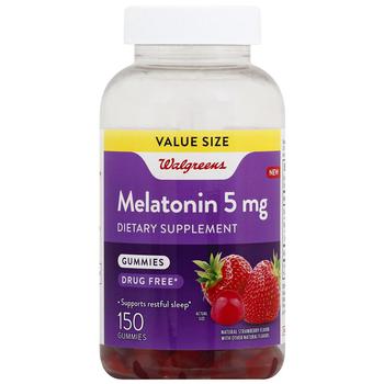 商品Walgreens | Melatonin 5 mg Gummy Strawberry,商家Walgreens,价格¥136图片