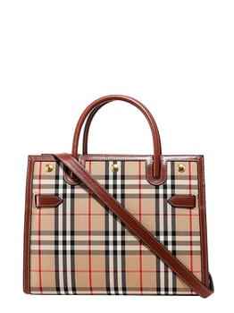 burberry tote, Burberry | Burberry Small Vintage Check Top Handle Title Bag商品图片 8.8折