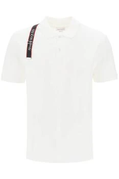 Alexander McQueen | Harness polo shirt with selvedge logo 6.7折