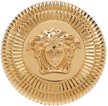 范思哲戒指正品, Versace | Gold Medusa Biggie Ring商品图片 3.1折