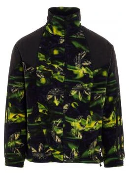 推荐Adidas Originals Big Trefoil Printed Polar Fleece Track Jacket商品