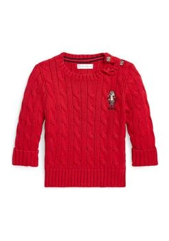 Ralph Lauren | Lauren Childrenswear Baby Boys Polo Bear Cable Knit Cotton Sweater,商家Belk,价格¥307