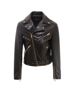 Versace | Versace Zipped Cropped Biker Jacket商品图片,8.6折