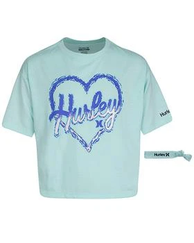 Hurley | Hurley Boxy Heart Graphic T-Shirt with Hair Tie 6.1折