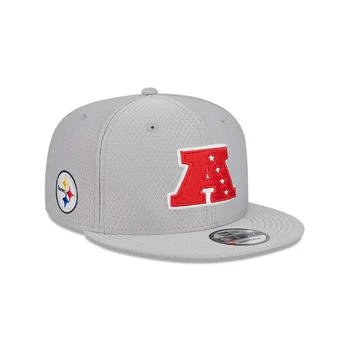 New Era | Men's Gray Pittsburgh Steelers 2024 Pro Bowl 9FIFTY Adjustable Snapback Hat 独家减免邮费