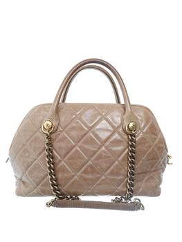 香奈儿包多少钱, [二手商品] Chanel | Chanel Quilted Castle Rock Brown Bowler Bag商品图片 额外8.5折, 额外八五折