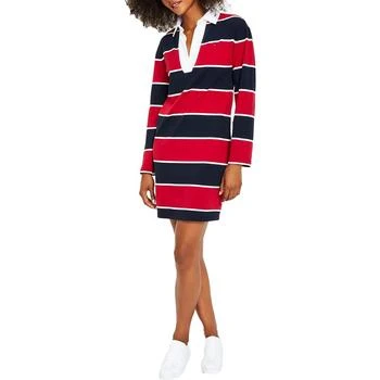Tommy Hilfiger | Tommy Hilfiger Womens Logo Knee Shirtdress,商家BHFO,价格¥144