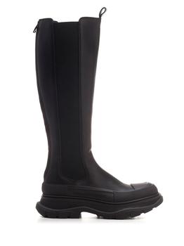 推荐Alexander Mcqueen Womens Black Leather Boots商品
