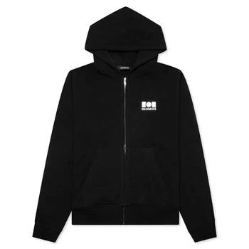 推荐Logo Zip Up Hoodie - Black商品