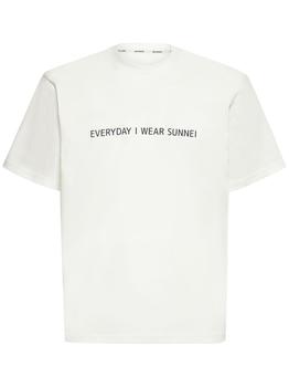 SUNNEI | Everyday Print Cotton Jersey T-shirt商品图片,