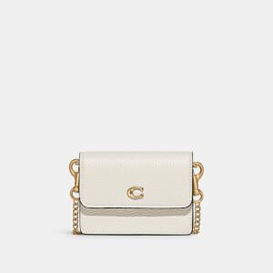 Coach | Coach Women's Refined Calf Leather Card Case With Chain商品图片,