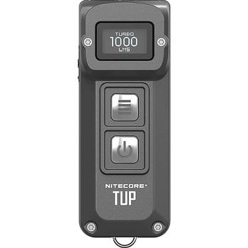 商品NITECORE TUP 1000 Lumen Rechargeable Everyday Carry Keychain Flashlight (Black)图片