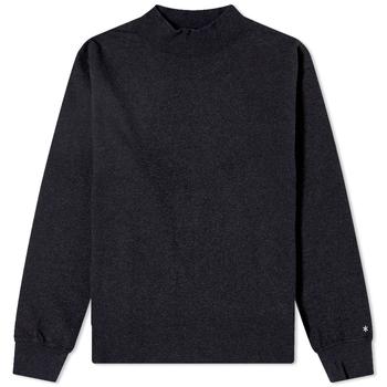 ROSS AND SNOW, Snow Peak | Snow Peak Recycled Cotton Long Sleeve Heavy Mock Tee商品图片 