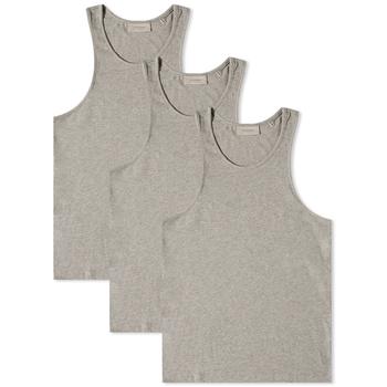 essentials外套, Essentials | Fear of God ESSENTIALS Tank - 3 Pack - Dark Oatmeal商品图片 