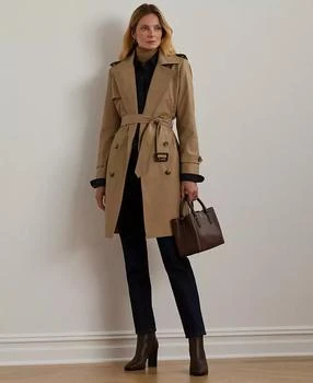 Ralph Lauren | 女士系带防水风衣，尺码：P/XS-XX,商家Macy's,价格¥812
