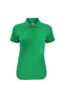 推荐B&C Womens/Ladies Safran Timeless Polo Shirt (Kelly Green)商品