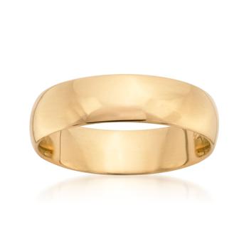 商品Ross-Simons | Ross-Simons Men's 6mm 14kt Yellow Gold Wedding Ring,商家Premium Outlets,价格¥5340图片