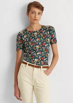 拉夫劳伦衬衫好不好, Ralph Lauren | Floral Knit Linen Top商品图片 3折