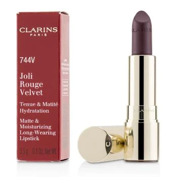 推荐CLARINS 娇韵诗 丝绒哑光丰盈引力唇膏 # 744V Plum 3.5g商品