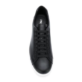 Prada | Prada 普拉达 男士皮革圆头logo印花鞋尾经典百搭休闲板鞋 4E3299-3KE5-F0967商品图片,独家减免邮费