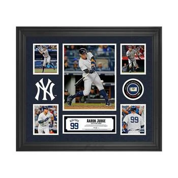 Fanatics Authentic | Aaron Judge New York Yankees Framed 20" x 24" 5-Photo Collage with a Piece of Game-Used Baseball,商家Macy's,价格¥973