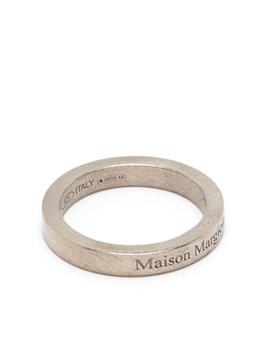 小银瓶, MAISON MARGIELA | small logo ring semi polished silver商品图片 