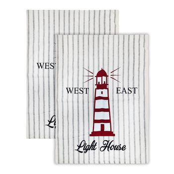商品Mod Lifestyles | Light House Kitchen Towel Set, 2 Piece,商家Macy's,价格¥203图片