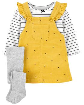 product 3-Piece Striped Tee & Jumper Set image