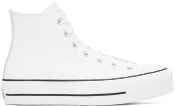 Converse | 白色 Chuck Taylor All Star Lift 高帮运动鞋 