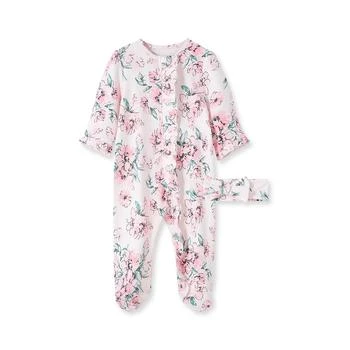 Little Me | Baby Girls Dream Floral Footed Coverall and Headband, 2 Piece Set,商家Macy's,价格¥98