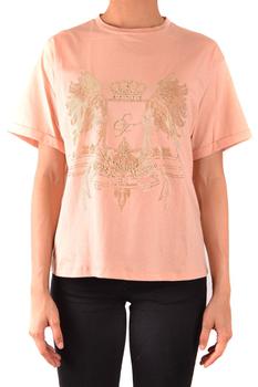 推荐Elisabetta Franchi Women's Pink Cotton T-Shirt商品