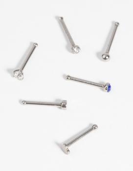 商品Lovisa | Surgical Steel Heart Nose Stud Pack with Diamantes,商家Premium Outlets,价格¥123图片