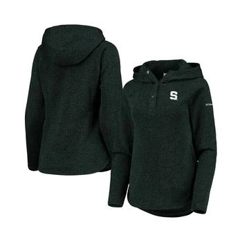 Columbia | Women's Green Michigan State Spartans Darling Days Raglan Fleece Pullover Hoodie 7.4折