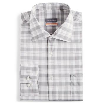 Van Heusen, Van Heusen | Men's Classic/Regular-Fit Stain Shield Performance Stretch Plaid Dress Shirt商品图片 4折×额外8折, 额外八折