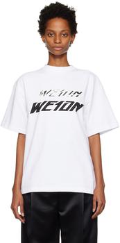 We11done | White Speed T-Shirt商品图片,3折