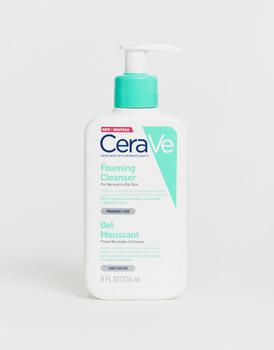 product CeraVe foaming hyaluronic acid non-drying cleanser for oily to normal skin 236ml image