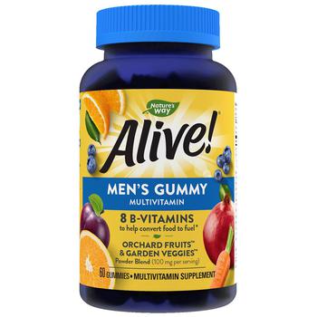 Nature's Way | Alive! Men's Gummy Multivitamin Fruit商品图片,第2件5折, 满$40享8.5折, 满折, 满免