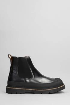 Birkenstock | Prescott Combat Boots In Black Leather 