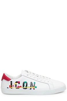 推荐Dsquared2 Icon Paint-Splatter Lace-Up Sneakers商品