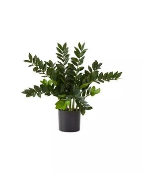 NEARLY NATURAL | 28" Artificial Zamioculcas Plant with Decorative Planter,商家Macy's,价格¥501